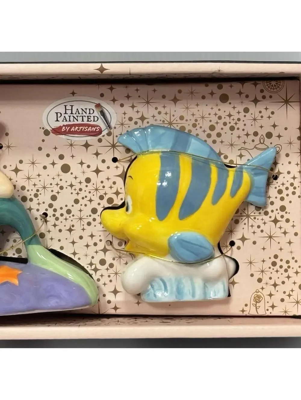 Little Mermaid Salt & Pepper Shakers, New, Disney Princess, Ariel & Flounder NEW